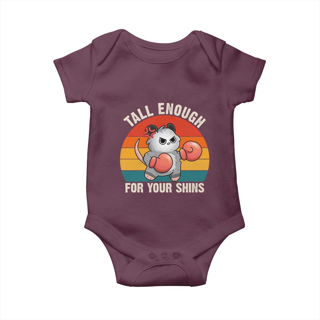 Tall Enough For Your Shins Baby Onesie Funny Possum Meme