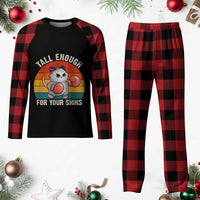 Tall Enough For Your Shins Plaid Pajama Set Funny Possum Meme