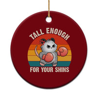 Tall Enough For Your Shins Ceramic Ornament Funny Possum Meme