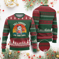 Tall Enough For Your Shins Ugly Christmas Sweater Funny Possum Meme