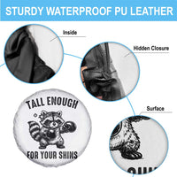 Tall Enough For Your Shins Spare Tire Cover Funny Raccoon Boxing Meme