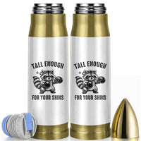Tall Enough For Your Shins Bullet Tumbler Funny Raccoon Boxing Meme