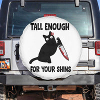 Tall Enough For Your Shins Spare Tire Cover Funny Cat Sarcastic Meme