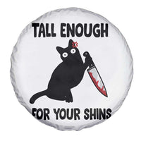 Tall Enough For Your Shins Spare Tire Cover Funny Cat Sarcastic Meme