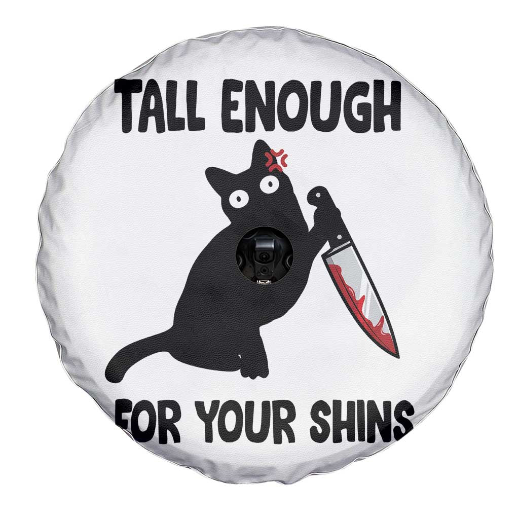 Tall Enough For Your Shins Spare Tire Cover Funny Cat Sarcastic Meme