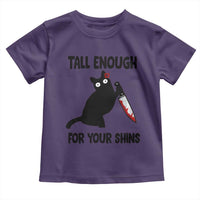 Tall Enough For Your Shins Toddler T Shirt Funny Cat Sarcastic Meme