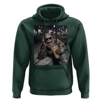 Bigfoot Drinking Iced Coffee Hoodie Funny Sasquatch Streetwear