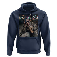 Bigfoot Drinking Iced Coffee Hoodie Funny Sasquatch Streetwear