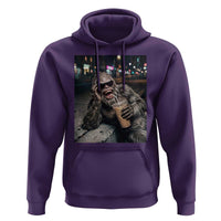 Bigfoot Drinking Iced Coffee Hoodie Funny Sasquatch Streetwear
