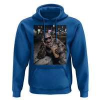 Bigfoot Drinking Iced Coffee Hoodie Funny Sasquatch Streetwear