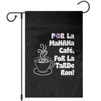 Por La Mañana Cafe Garden Flag Puerto Rican Music Lover Coffee Fan