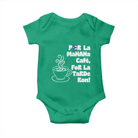 Por La Mañana Cafe Baby Onesie Puerto Rican Music Lover Coffee Fan