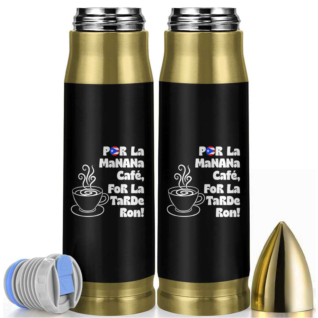 Por La Mañana Cafe Bullet Tumbler Puerto Rican Music Lover Coffee Fan