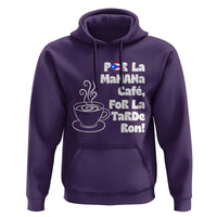 Por La Mañana Cafe Hoodie Puerto Rican Music Lover Coffee Fan