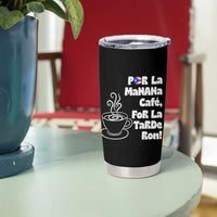 Por La Mañana Cafe Tumbler Cup Puerto Rican Music Lover Coffee Fan