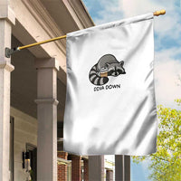Diva Down Garden Flag Funny Raccoon Relaxed