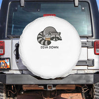 Diva Down Spare Tire Cover Funny Raccoon Relaxed