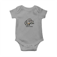 Diva Down Baby Onesie Funny Raccoon Relaxed