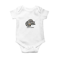 Diva Down Baby Onesie Funny Raccoon Relaxed