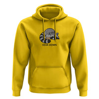 Diva Down Hoodie Funny Raccoon Relaxed