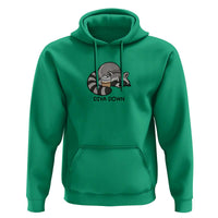 Diva Down Hoodie Funny Raccoon Relaxed