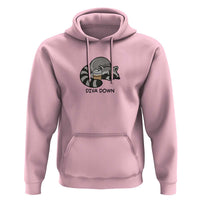 Diva Down Hoodie Funny Raccoon Relaxed