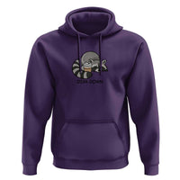 Diva Down Hoodie Funny Raccoon Relaxed