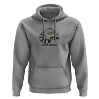 Diva Down Hoodie Funny Raccoon Relaxed