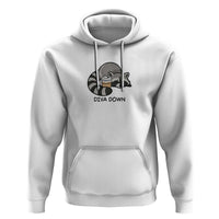 Diva Down Hoodie Funny Raccoon Relaxed