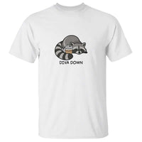 Diva Down T Shirt Funny Raccoon Relaxed