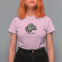 Diva Down T Shirt For Women Funny Raccoon Relaxed