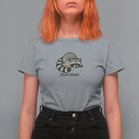 Diva Down T Shirt For Women Funny Raccoon Relaxed