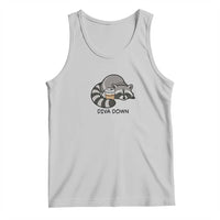 Diva Down Tank Top Funny Raccoon Relaxed