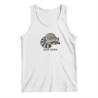 Diva Down Tank Top Funny Raccoon Relaxed