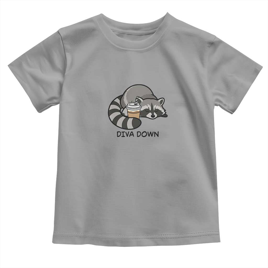 Diva Down Toddler T Shirt Funny Raccoon Relaxed