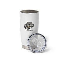 Diva Down Tumbler Cup Funny Raccoon Relaxed