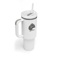 Diva Down Tumbler With Handle Funny Raccoon Relaxed