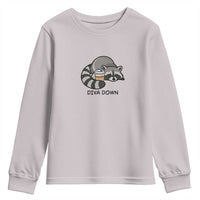 Diva Down Youth Sweatshirt Funny Raccoon Relaxed