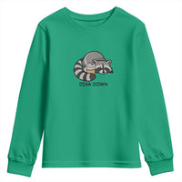 Diva Down Youth Sweatshirt Funny Raccoon Relaxed