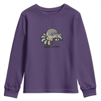 Diva Down Youth Sweatshirt Funny Raccoon Relaxed