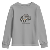 Diva Down Youth Sweatshirt Funny Raccoon Relaxed