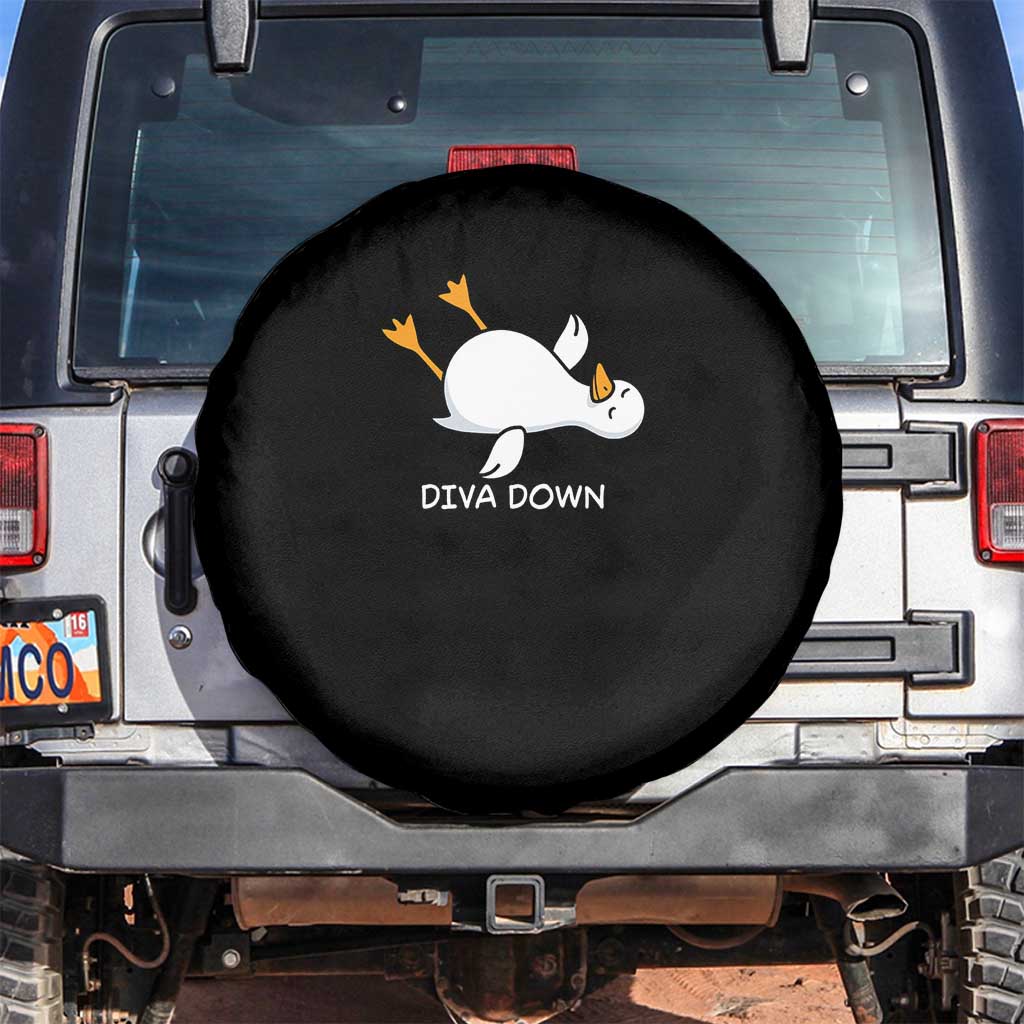 Diva Down Silly Goose Spare Tire Cover Funny Sarcastic Animal Meme