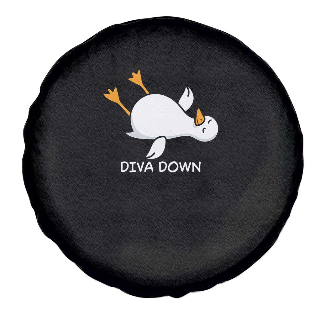 Diva Down Silly Goose Spare Tire Cover Funny Sarcastic Animal Meme