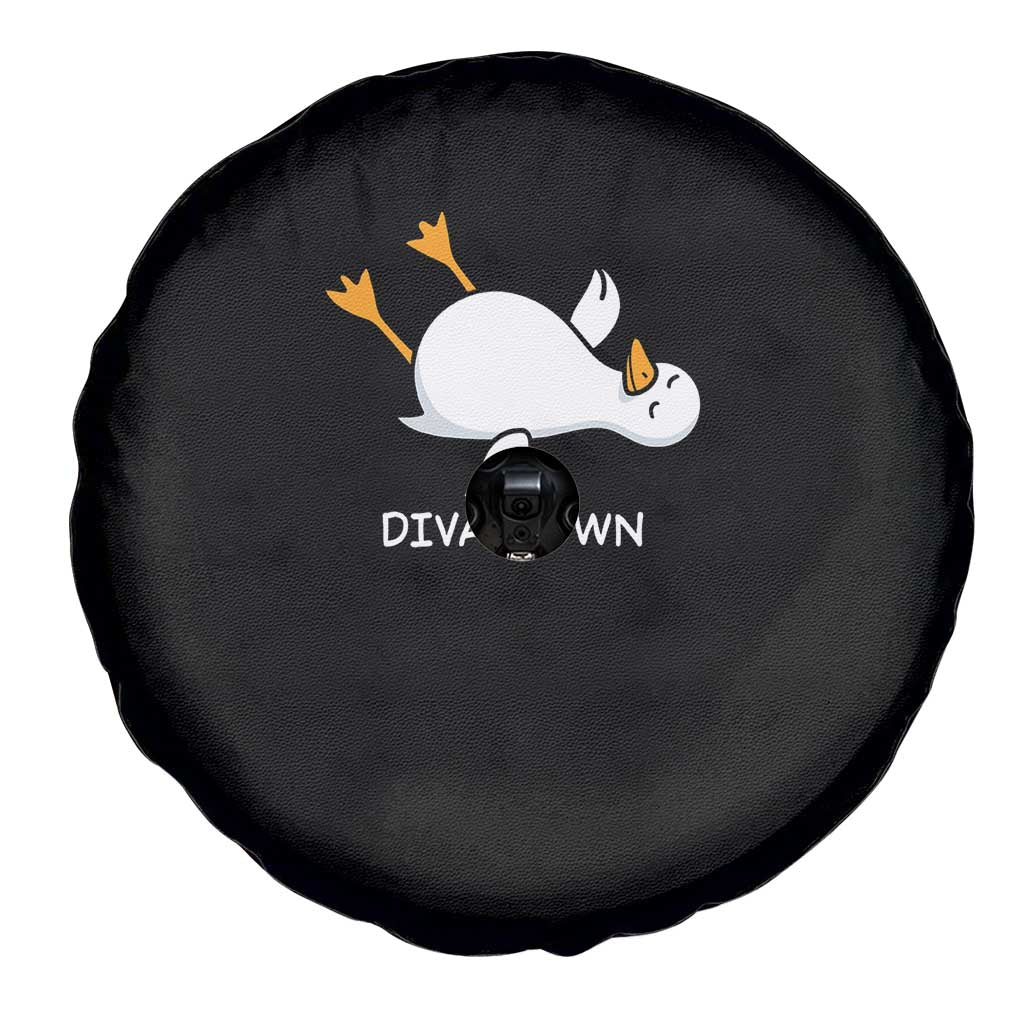 Diva Down Silly Goose Spare Tire Cover Funny Sarcastic Animal Meme