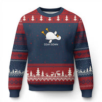 Diva Down Silly Goose Ugly Christmas Sweater Funny Sarcastic Animal Meme