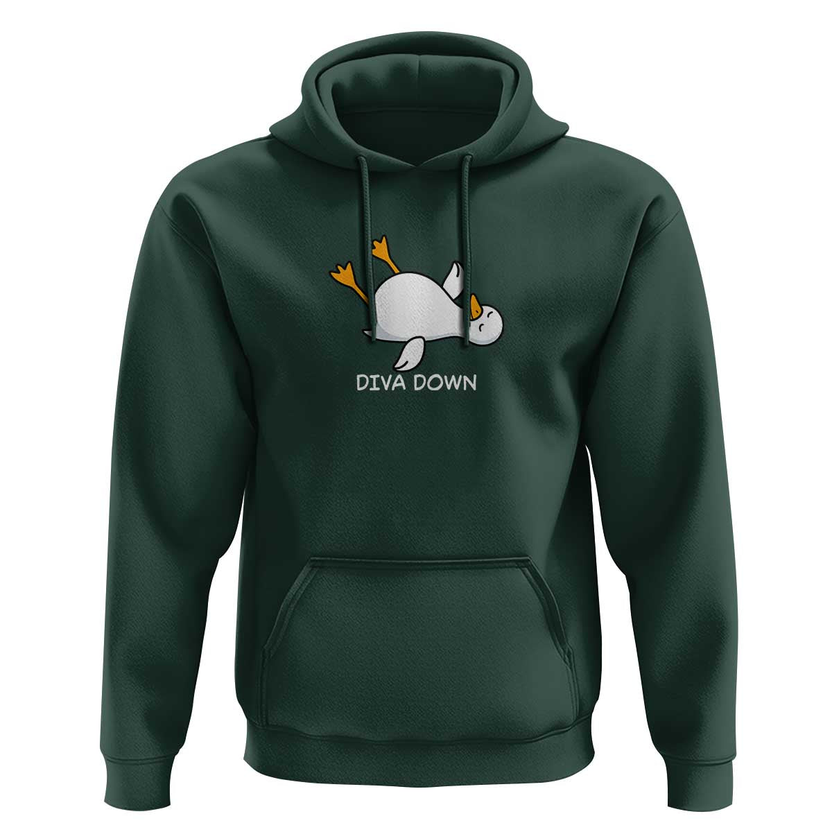 Diva Down Silly Goose Hoodie Funny Sarcastic Animal Meme