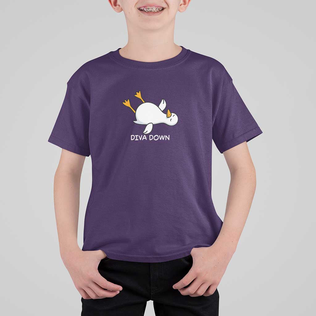 Diva Down Silly Goose T Shirt For Kid Funny Sarcastic Animal Meme
