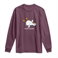 Diva Down Silly Goose Long Sleeve Shirt Funny Sarcastic Animal Meme