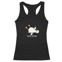Diva Down Silly Goose Racerback Tank Top Funny Sarcastic Animal Meme