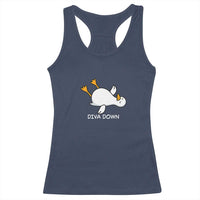 Diva Down Silly Goose Racerback Tank Top Funny Sarcastic Animal Meme